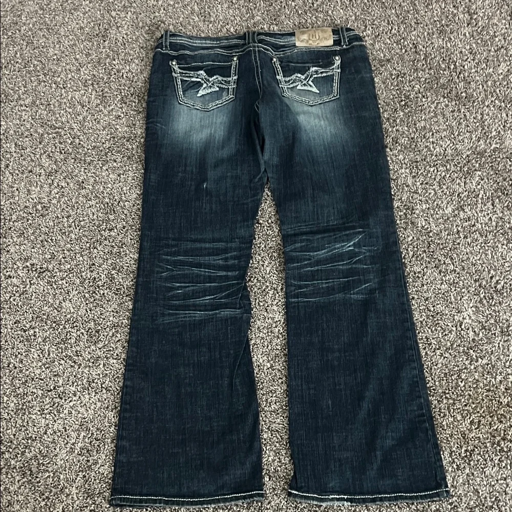Hydraulic Dark Blue Boot Cut Jeans - Picture 3 of 4